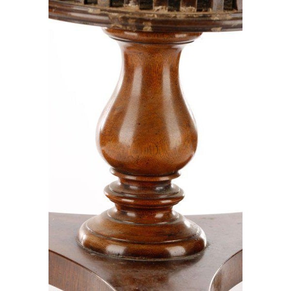 William IV Slatted Mahogany and Brass Wine Cooler, Can Be a Great Pedestal Plant Holder, Decorative, Room Accessory For Sale - Image 4 of 7