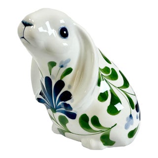 Late 20th C Vintage Hollywood Regency Boho Chic Dansk Bunny Figurine - Easter. For Sale