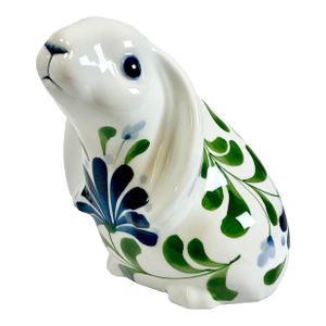 Late 20th C Vintage Hollywood Regency Boho Chic Dansk Bunny Figurine - Easter