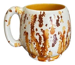 Mid 20th Century Burst/Drip Glaze Mug