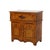 Victorian Antique Faux Painted Chestnut Lift Top 2-Door Stenciled Commode Circa 1890 For Sale - Image 3 of 18
