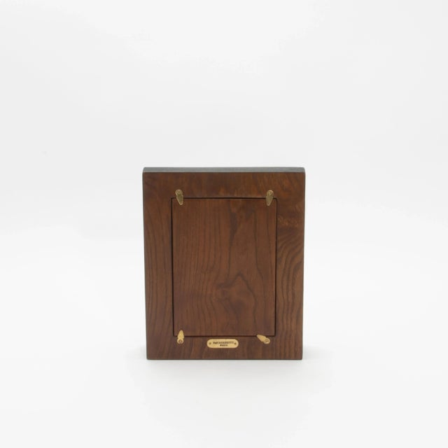 Wood Picture Frame 5x7” in Black Shagreen by R&y Augousti For Sale - Image 7 of 8