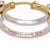 Mid-Century Modern Vintage Tiffany & Co. Frank Gehry Axis Hoop Earrings 18k Gold & Sterling Silver, A Pair For Sale - Image 3 of 9