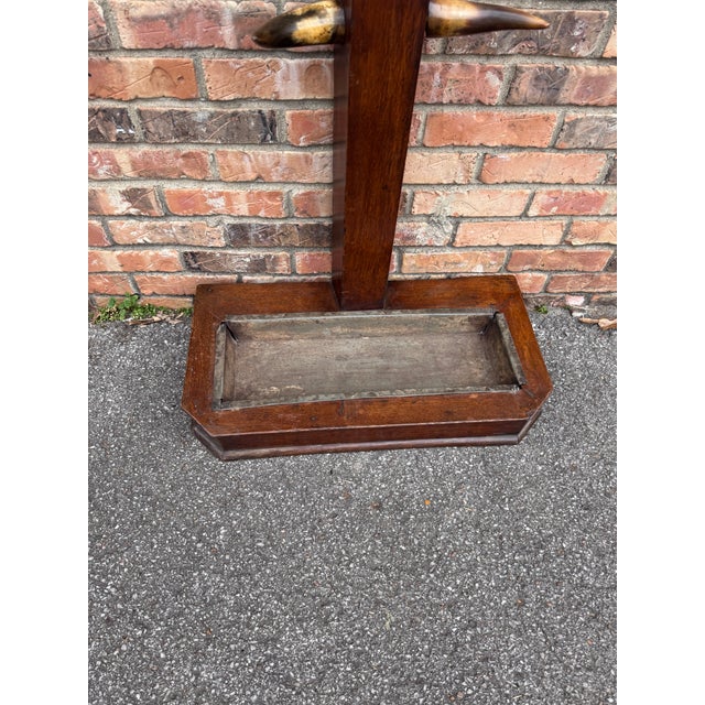 White 19th Century Bull Horn Hall Tree For Sale - Image 8 of 12