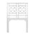 Chinoiserie Lattice Back Platform Bed Twin, White For Sale - Image 3 of 4