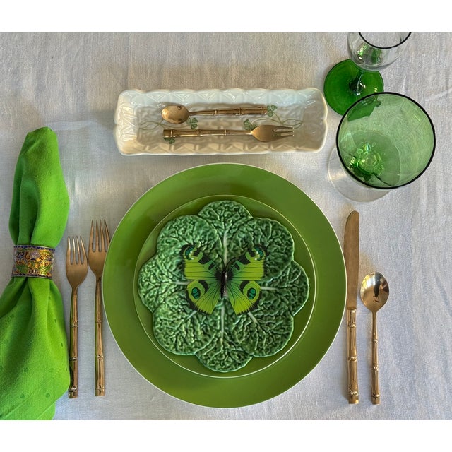 Antique Cambridge Aurora Green Optic Water Goblets - Set of 10 For Sale - Image 18 of 18