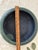 1910s Arts & Crafts Hampshire Pottery Blue & Green Matte "Peacock" Glaze Bulb Bowl For Sale - Image 9 of 17
