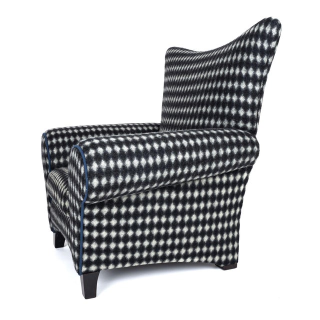 Traditional 1970s Harlequin Club Chair For Sale - Image 3 of 8