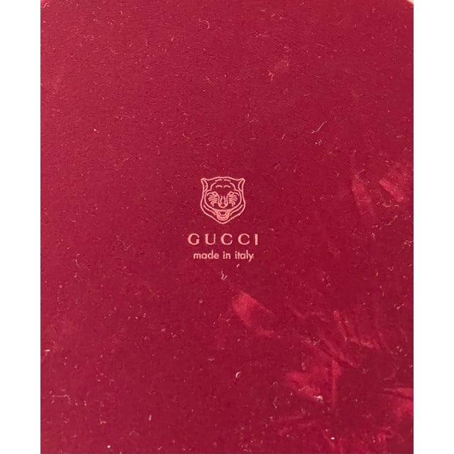 Metal Gucci Red Tiger Tray Without Box For Sale - Image 7 of 8