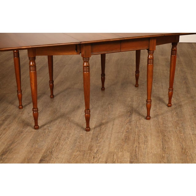 Pennsylvania House Cherry Drop Leaf Dining Table With Leaves For Sale - Image 17 of 18