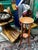 Vintage Minimalist Wooden Tall Plant Stand Scandinavian Style For Sale - Image 4 of 5