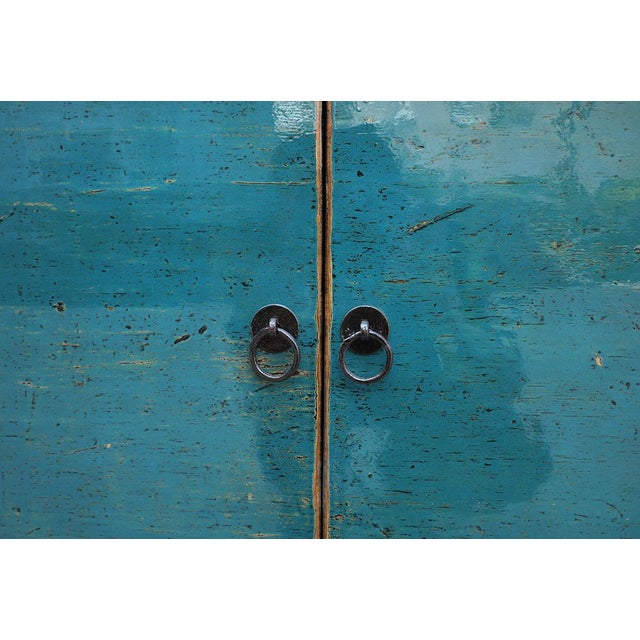 A restored Vintage Chinese Cabinet, repainted and lacquered to give new life to a traditional design. Historically, these...