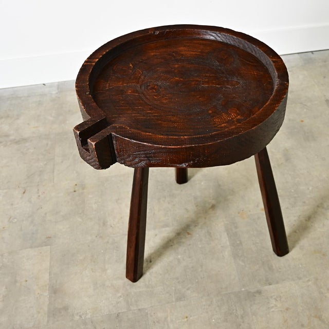 French French 19th Century Pine & Oak Cheese Press Side Table For Sale - Image 3 of 10
