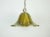 Vintage Pendant Lamp in Amber Color, Acrylic and Brass, 1970s For Sale - Image 9 of 11
