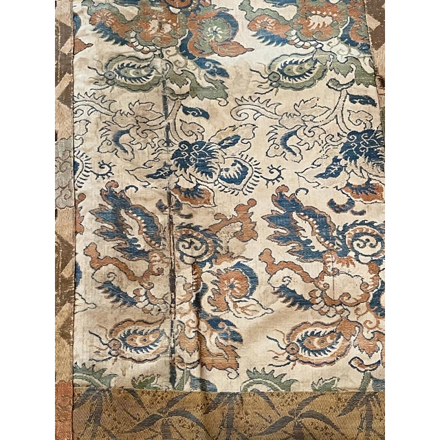 Antique Brocade Kesa Monk's Patched Robe Edo Period For Sale - Image 13 of 17