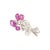 This exquisite platinum floral brooch features four AGL certified no-heat Ceylon pink sapphires surrounded by twenty-seven...