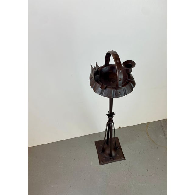 Arts and Crafts Standing Ashtray by Hugo Berger as Goberg, Germany, 1900s For Sale - Image 3 of 18