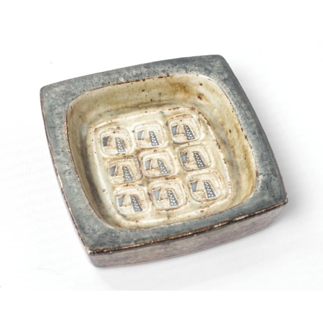 Royal Copenhagan Handmade Royal Copenhagen Sung Glazed Stoneware Vide-Poche, 1960s For Sale - Image 4 of 7