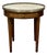 Louis XVI Style Bouillotte Table in Mahogany with White Marble Top, 1930s For Sale
