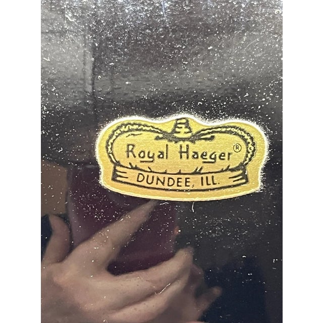 Mid-Century Modern Vintage Royal Haeger Pottery Usa Ebony Black Floor Vase For Sale - Image 3 of 4