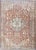 Persian Heriz With Geometric Medallion in Soft Red, Gray Blue With Soft Greens 7'6 X 10'8 For Sale - Image 13 of 13