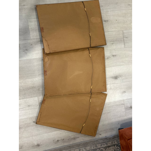 Brown Antique Japanese Ukiyoe Woodblock Prints by Utagawa Kunisada - Set of 3 For Sale - Image 8 of 8