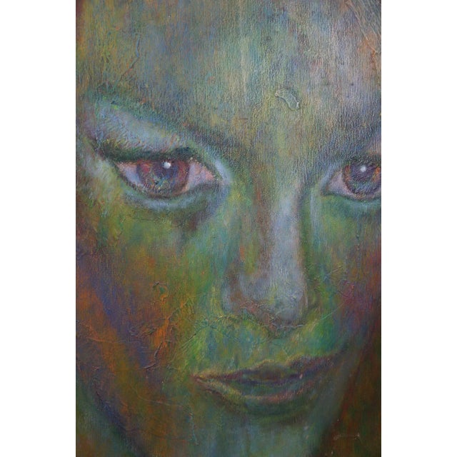 Modern Modernist Portrait, 20th Century, Painting, Framed For Sale - Image 3 of 8