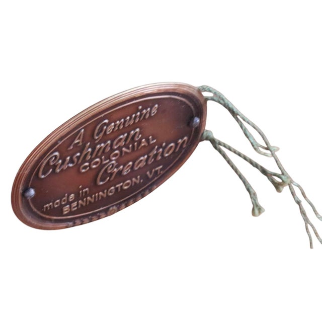 Brown Flip Top Game Table by Cushman Colonial For Sale - Image 8 of 10