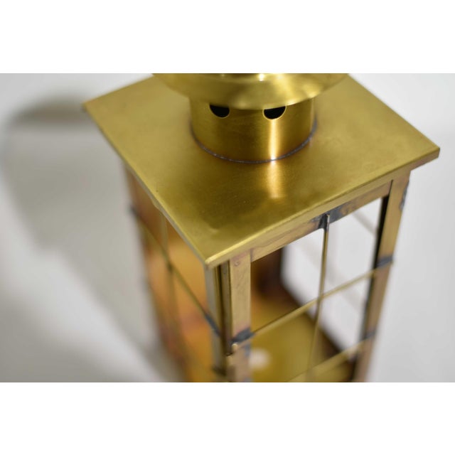 Metal Vintage Handcrafted Decorative Metal Lantern or Wall Sconce - A Pair For Sale - Image 7 of 14