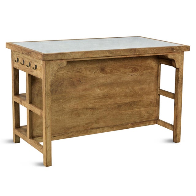 Farmhouse Wesley Kitchen Island For Sale - Image 3 of 4
