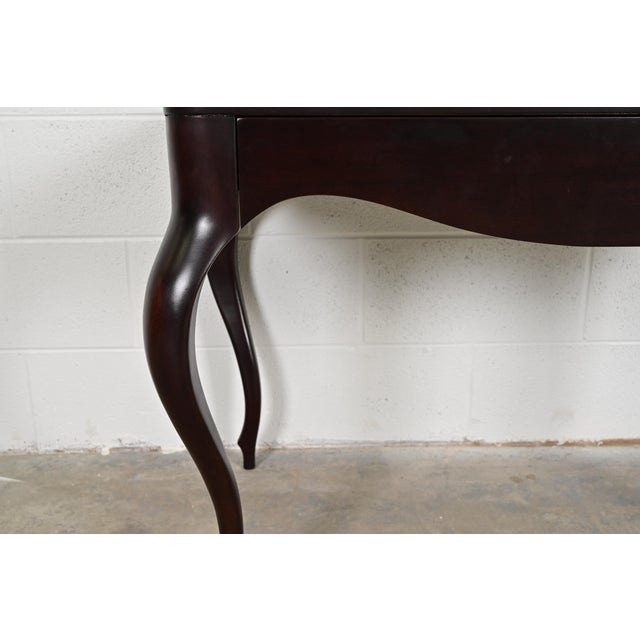 Wood Barbara Barry for Baker Furniture French Regency Dark Mahogany Console or Side Table For Sale - Image 7 of 14