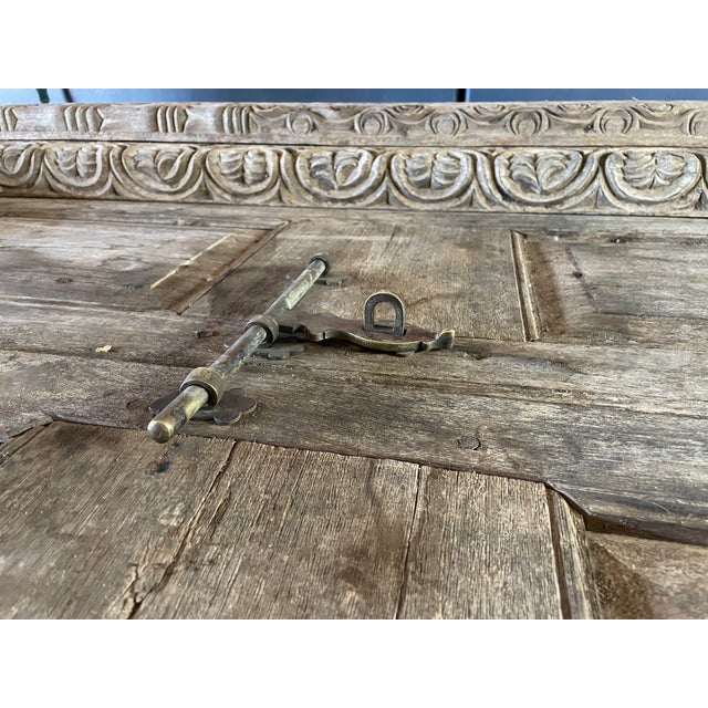 Antique 19th Century Hand-Carved East African Oak Double Doors – For Sale - Image 11 of 11