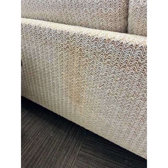 1970s Wood Case Mid-Century Sofa in the Style of Milo Baughman For Sale - Image 10 of 11