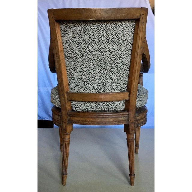 Late 19th Century Late 19th Century French Louis XV Style Carved Wood Accent Armchair For Sale - Image 5 of 13