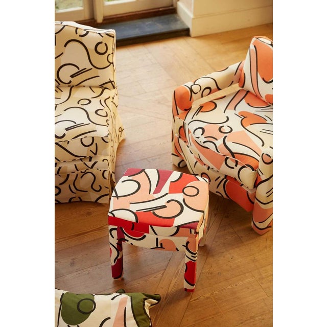 Textile Grenadine Leo Dining Chairs by Ceraudo, Set of 2 For Sale - Image 7 of 8