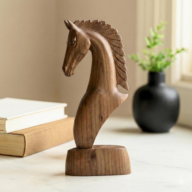 Capture the untamed spirit and grace of the equestrian world with this magnificent Modern Farmhouse Horse Statue. This...