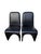Vintage Mid Century Faux Snakeskin Cantilever S Side Chairs Panton 1-2-3 Style For Sale - Image 4 of 16