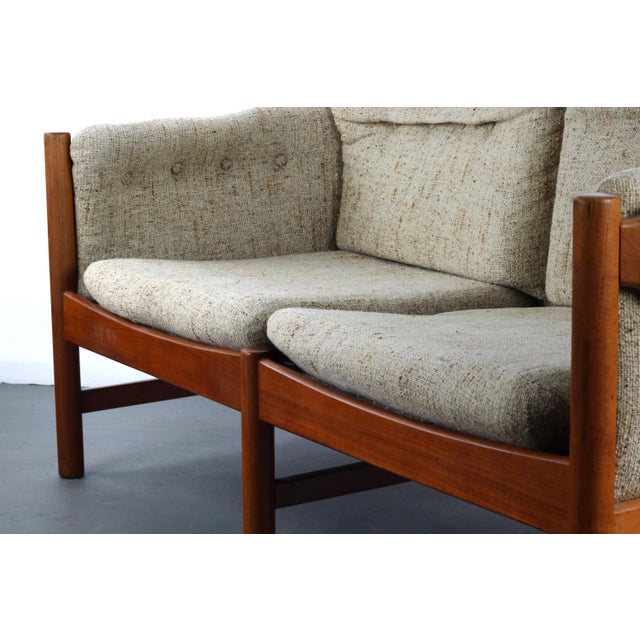 Mid Century Danish Modern Sofa in Solid Old Age Teak by Jydsk Mobelvaerk For Sale In Orlando - Image 6 of 8