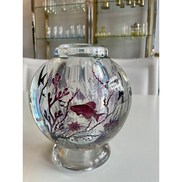 Graal Glass Vase by Edward Hald for Orrefors, Sweden, 1950s For Sale - Image 6 of 13