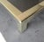 Metal 5 Foot Square Brass and Copper Heavy Parson Coffee Table by Karl Springer For Sale - Image 7 of 9