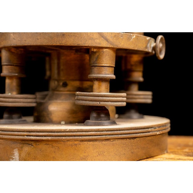 Antique Solid Brass Surveyor Transit For Sale - Image 9 of 10