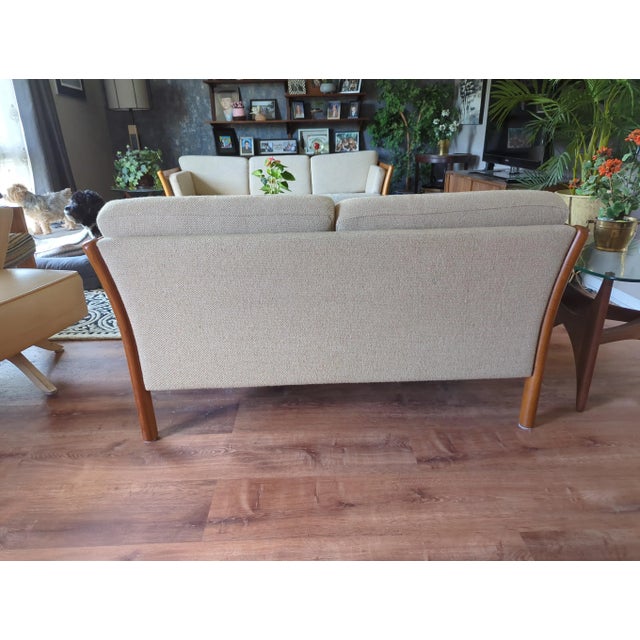 1960s Danish Modern Stouby Loveseat Sofa Denmark For Sale - Image 5 of 11