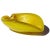 Vintage Murano Bright Golden Yellow Gold Flecks Italian Art Glass Heart Shape Bowl Ashtray For Sale In Orlando - Image 6 of 8