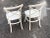 Coastal White Palecek Cross Back X-Back Chairs - a Pair For Sale - Image 3 of 7