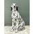 Hollywood Regency Vintage Italian Black and White Glazed Ceramic Dog Statue For Sale - Image 3 of 12