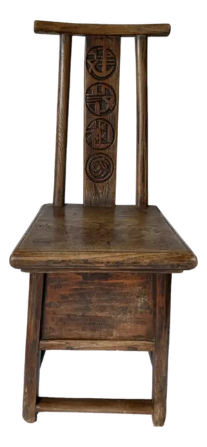 19th Century Chinese Barber Stool / Chair With Drawer