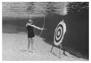 'Underwater Archery' Unframed Archival Pigment Print