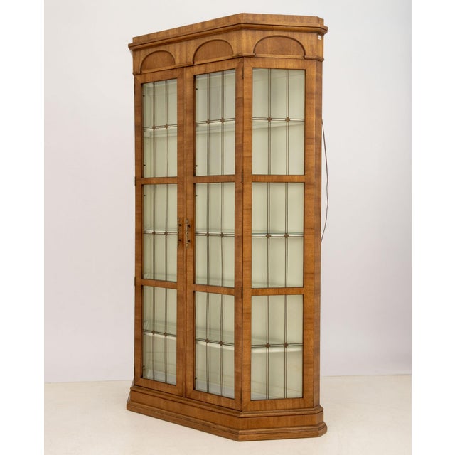 Neoclassical Style Fruitwood and Glass Vitrine For Sale In New York - Image 6 of 10