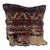 Pillow W/Antique Persian Rug Fragment, 1'5" X 1'5" For Sale