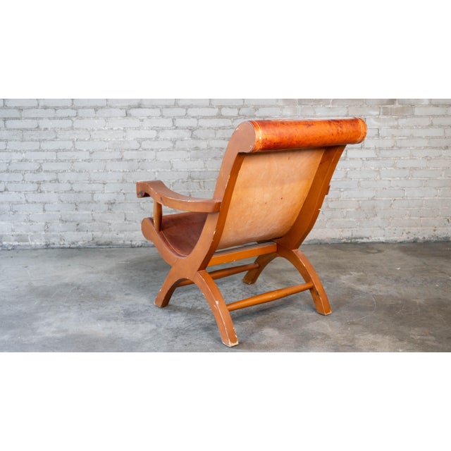 Mexican Modernist Clara Porset Style, 'Butaque' Chair', C. 1990s For Sale - Image 12 of 17